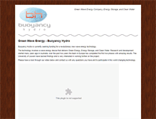 Tablet Screenshot of buoyancyhydro.com